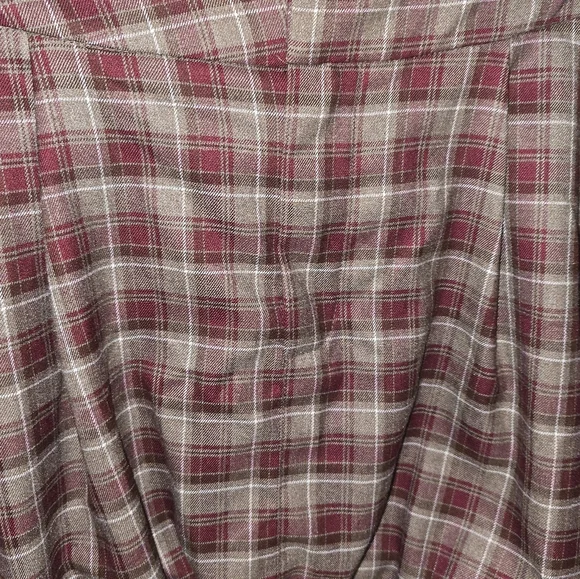 Emerson Lang‎ School Plaid Career Academia Bubble Women's Mini Skirt Size XL NEW - Picture 7 of 9